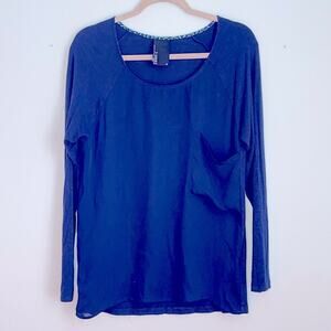 *ANTHRO* Dolan Brookvale scoop neck slouchy long sleeve pocket top sz M